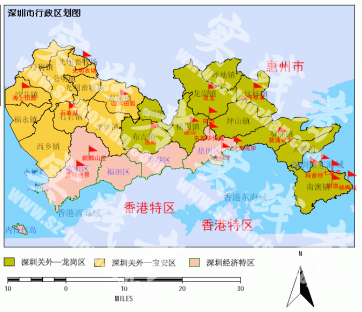 福田|南山|宝安|龙岗|坪山|盐田区-拓展基地地图